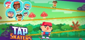 速降滑板比赛游戏 Tap Skaters