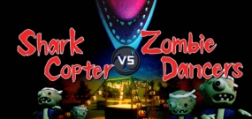 Shark Copter vs. Zombie Dancers