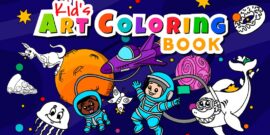 【美版】儿童艺术涂色书 Kid’s Art Coloring Book